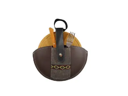 PLATO REDONDO C/CUBIERTOS