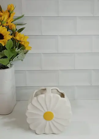 PORTA CEPILLO CERAMICA MARGARITA