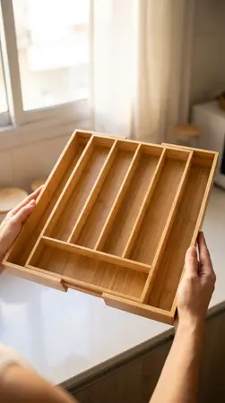 PORTA CUBIERTOS EXTENSIBLE BAMBOO