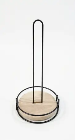 PORTA ROLLO P/COCINA METAL BAMBU