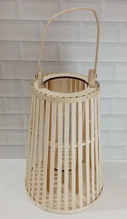 PORTA VELA FAROL BAMBU