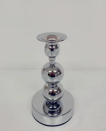 PORTA VELAS PLATEADO