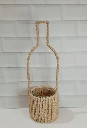 PORTA VELAS VIDRIO/PAPER