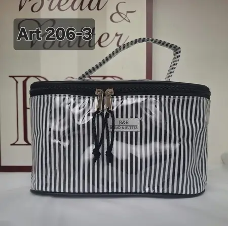 PORTACOSMETICO COFRE CRISTAL RAYAS