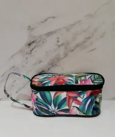 PORTACOSMETICO ESTAMPADO C/ CRISTAL