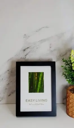 PORTARETRATO DE MADERA NEGRO 5X7 812.8X17.8)