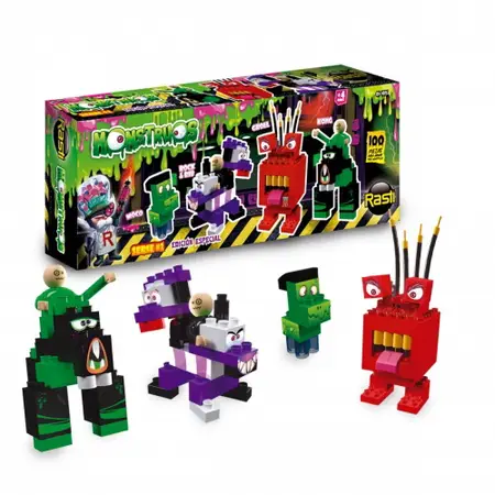 RASTI MONSTRUOS CAJA 100PZAS.