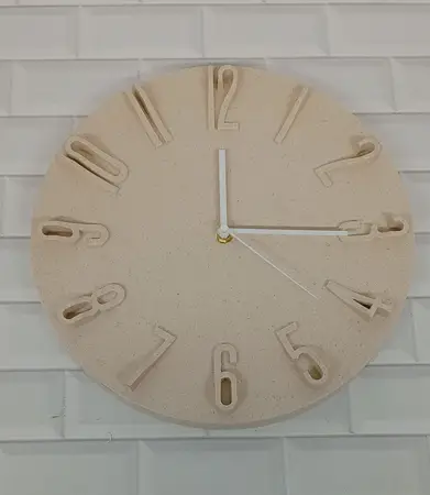 RELOJ P/PARED BEIGE 30CM.