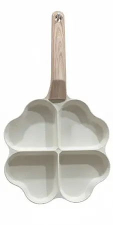 SARTEN C/ FORMA TREBOL L/WHITE AL ALLOY