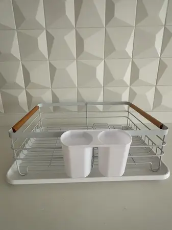 SECAPLATOS DE METAL BLANCO