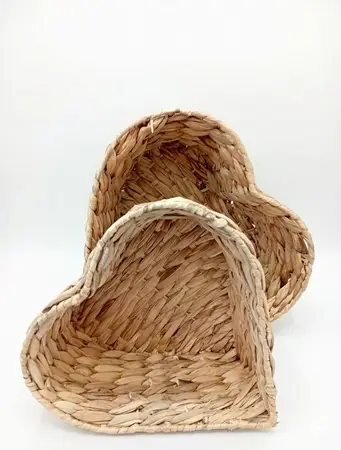 SET CANASTAS X 2 UNID. CORAZON L/GRASS