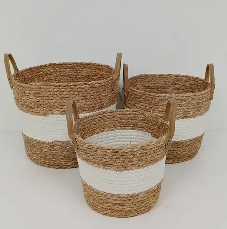 SET CANASTOS ORG. X 3 UNID. YUTE