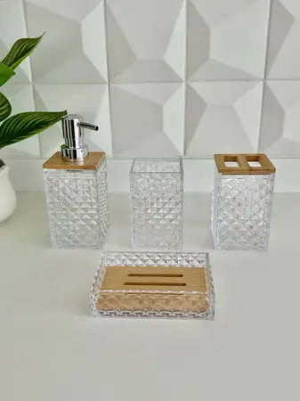 SET DE BAÑO DIAMANTE 4 PCS.