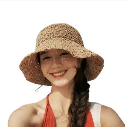 SOMBRERO TEJIDO PAPEL DE ARROZ