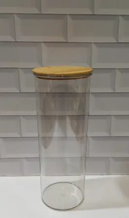 TARRO ACRILICO T/BAMBU 2000ml.