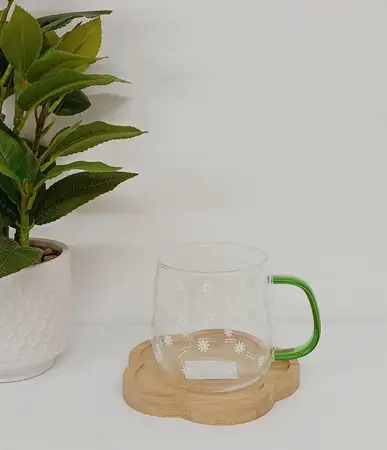 TAZA VIDRIO MARGARITAS