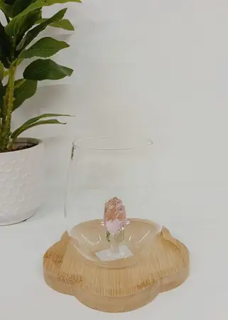 VASO VIDRIO BOMBE ROSA INT