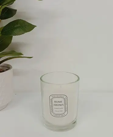 VELA AROMA EN VASO VIDRIO