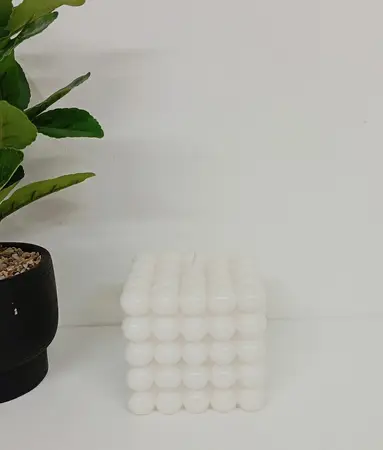 VELA BUBBLE CUBO C/CAJA